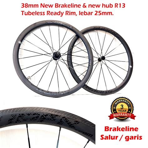 Jual Superteam Mm New Brakeline Carbon Clincher Wheelset Hub R