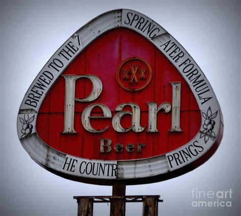 Pearl Beer Sign Photograph By Tru Waters Fine Art America