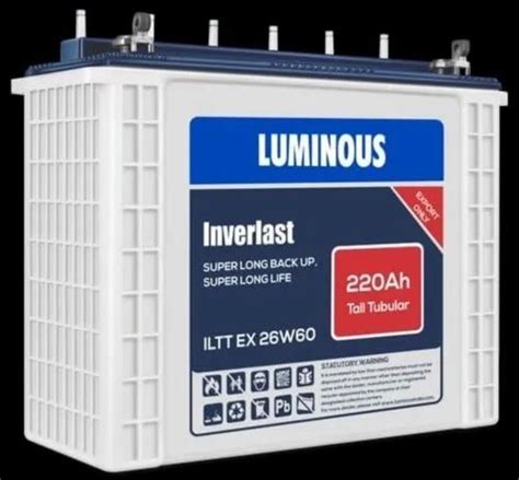 Ah Luminous Iltt Tall Tubular Inverter Battery At Rs In