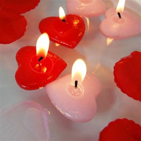 Floating Heart Candles