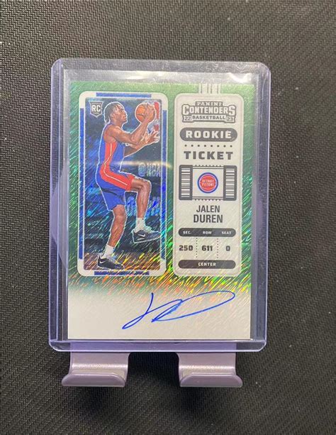 2022 23 Panini Contenders Optic Jalen Duren RC 小熊猫代卖op球票系列 活塞 新秀 杰伦杜伦