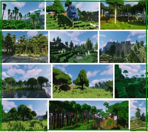 Dynamic Trees - Mods - Minecraft | Tree Types