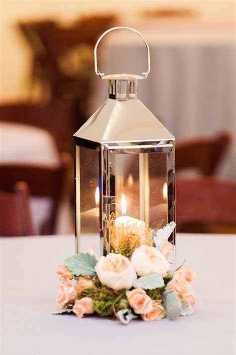 Medium Size Silver Lantern Wedding Centerpiece Decor Silver Lantern Centerpiec Lantern