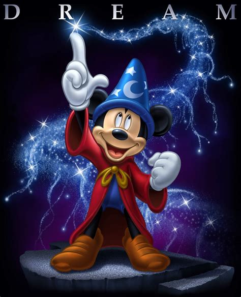 Mickey Socerers Apprentice Fantasia 1940 Dream ¦ By Artist