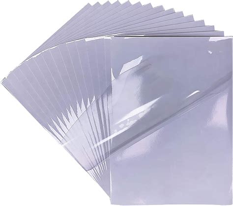 Amazon Bleidruck Crystal Clear Sticker Paper 25 Sheets A4 Size 8