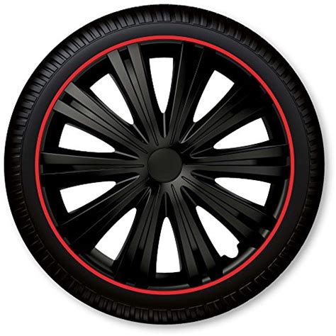 Petex Set Of Wheel Trims 16 Inch Giga R Blackred Uk Car