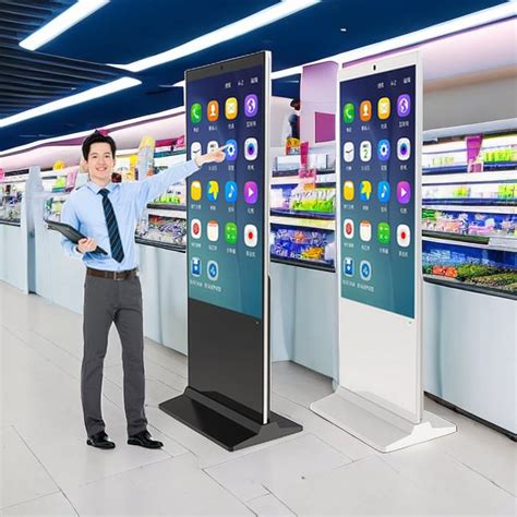 Floor Standing LCD Totem 42 43 55 65 Inch Kiosk Price Vertical