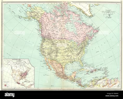 North america map hi-res stock photography and images - Alamy