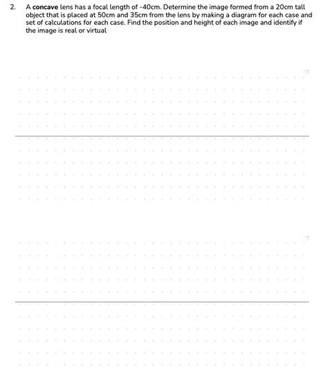 Solved HW 11 - Ray TracingA concave lens has a focal length | Chegg.com