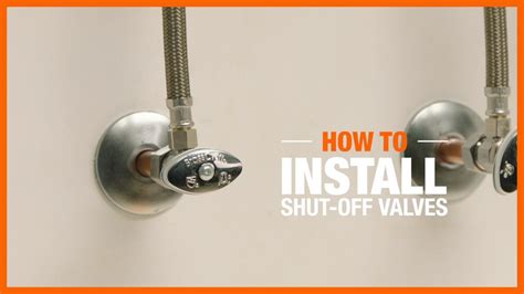 How To Install Shut Off Valves Diy Projects And Ideas How To Videos And Tips At The Home Depot