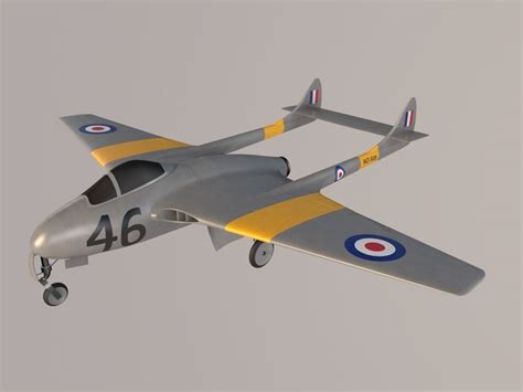 De Havilland Vampire FB.5 cockpit 3D Model $20 - .max .3ds .obj .dxf - Free3D