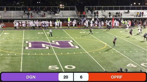 Varsity Dgn V Oprf Football 10 14 22 Youtube