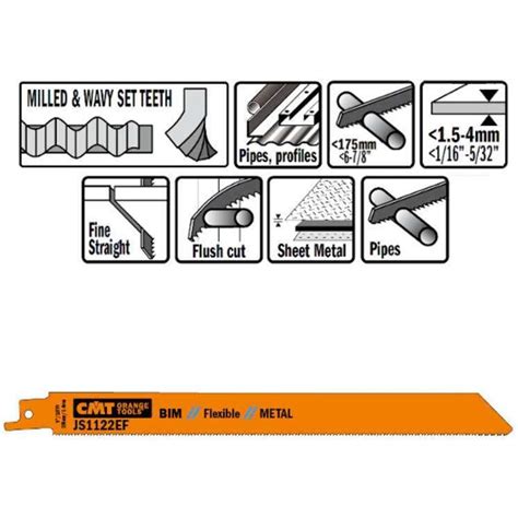 Hojas De Sierras Sables En Bimetal Para Metales X X Tpi Cmt