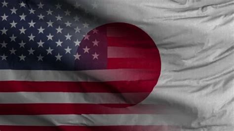 USA Japan Flag Mix Textured Waving Backg... | Stock Video | Pond5