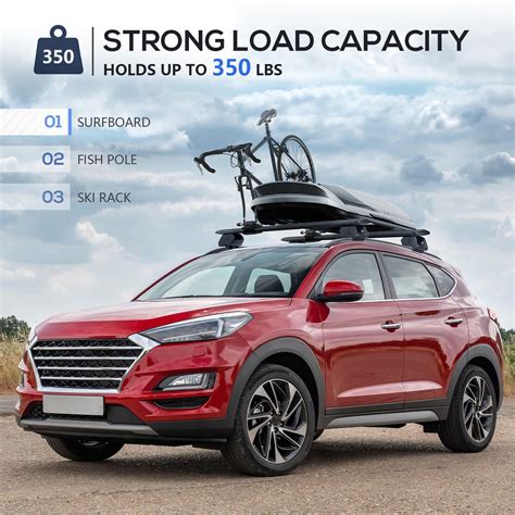 Snapklik Suorto Heavy Duty Lbs Roof Rack Cross Bars