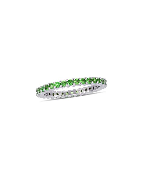 Buy Diamond Select Cuts 14k 1 70 Ct Tw Tsavorite Eternity Ring