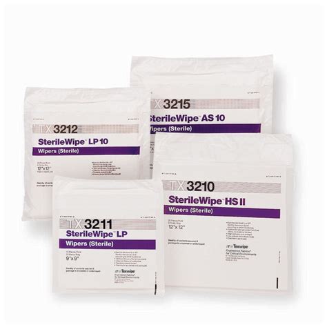 Texwipe Sterilewipe Sterile Dry Wipersfacility Safety And Maintenance