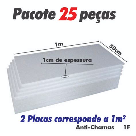 Placa De Isopor Espessura Mm Cm Pacote C Unidades X X Cm