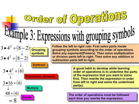 Order of operations | PPT