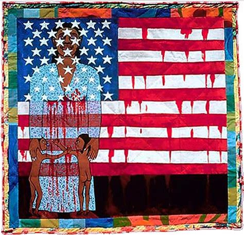 Faith Ringgold Textiles Quilt The Flag Is Bleeding Flickr