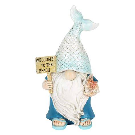 Exhart Mermaid Tail Hat With Welcome To The Beach Sign 5 X 4 X 85 In