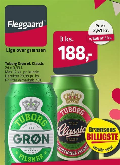 Tuborg Gr N El Classic Tilbud Hos Fleggaard