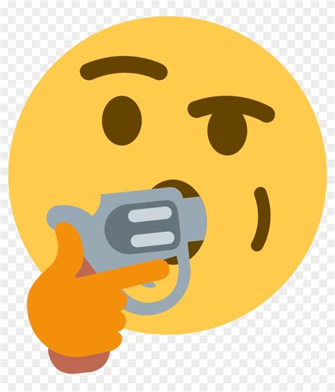 Kys Discord Emoji - Thinking Emoji Gun In Mouth, HD Png Download ...