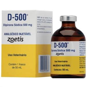 Dipirona Para Cachorro Dosagem - Analgésico Injetável Zoetis D-500 Dipirona para Cães, Equinos, Bovinos ...