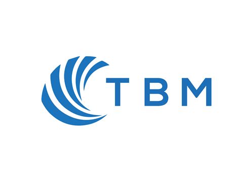 TBM letter logo design on white background. TBM creative circle letter ...