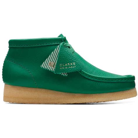 Clarks Originals Women S Cactus Green Leather Wallabee Boots