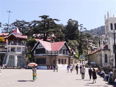 Most Beautiful Images In The Mall Road Shimla India