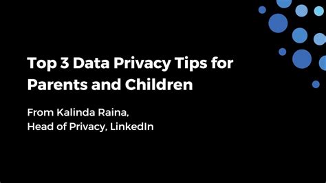 Top 3 Data Privacy Tips for Parents and Children - YouTube