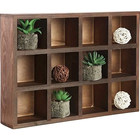 Amazon MyGift Wood Shadow Box 16x12 Wall Mounted Display Shelf