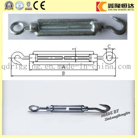 Din Galvanized Forged Turnbuckles Hook And Eye Wholesale China