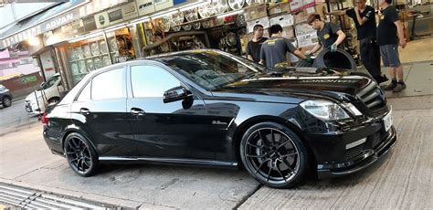 Mercedes Benz E63 Amg W212 Black Rays Volk G025 Wheel Front