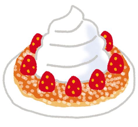 ホットケーキ・パンケーキのイラスト「苺と生クリーム乗せ」 かわいいフリー素材集 いらすとや