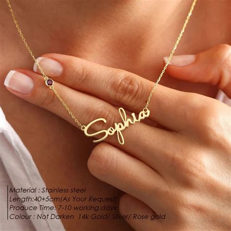 Emanco Fashion Stainless Steel Custom Cheap Name Necklace Personalized