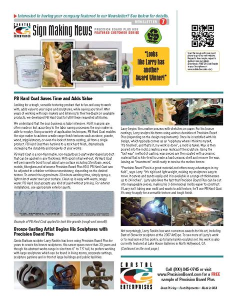 Newsletter Archives For Coastal Enterprises Maker Of Precision Board