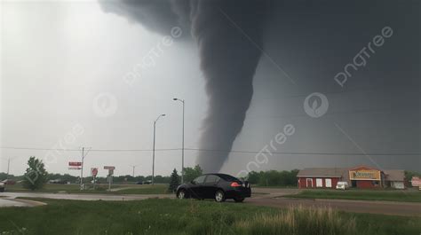 Tornado Over Town Background, View From The Main Highway In Mafia Mn, Pictures Of The Tornado ...