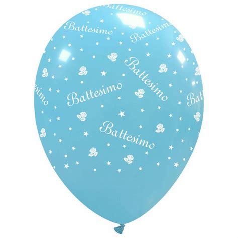 Partycolare Palloncini In Lattice Cm Il Mio Battesimo Celeste