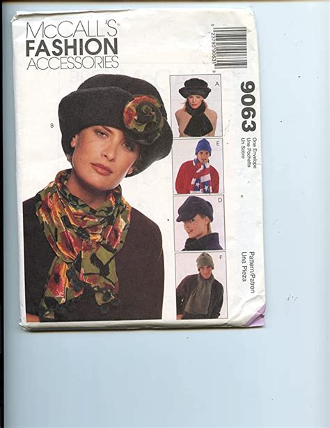 Mccall S Fashion Accessories Pattern Hats Scarves Neckwarmer And