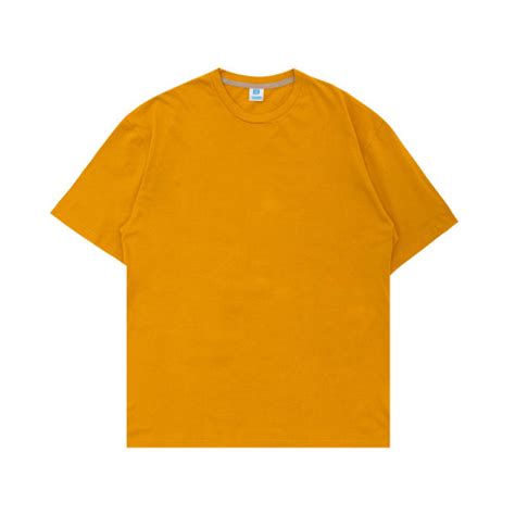 Promo Koze Oversized Comfort Mustard Yellow T Shirt Kaos Polos