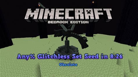 Minecraft Bedrock Any Set Seed Glitchless YouTube