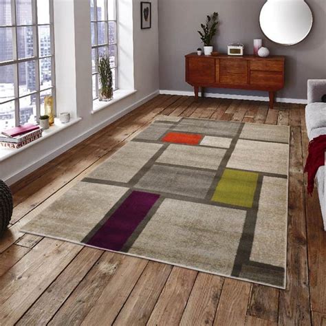 Tapis G Om Trique Pour Salon Multicolore Design Modica