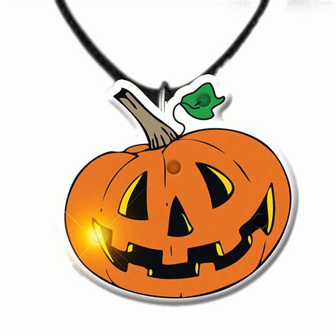 Pumpkin Necklace Flashing Body Light Necklace