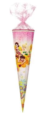 Nestler Schultüte Disney s Fairies Feengold 12 eckig mit Goldglitzer