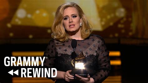 Watch Adele S Grammy Win For Record Of The Year For Rolling In The