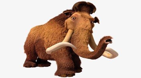 What is the mammoth called in the movie Ice Age?