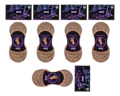 Kit Meias Onfit Mini 5 Pares Algodão Nude Bege Tam 36 Á 39 Frete grátis