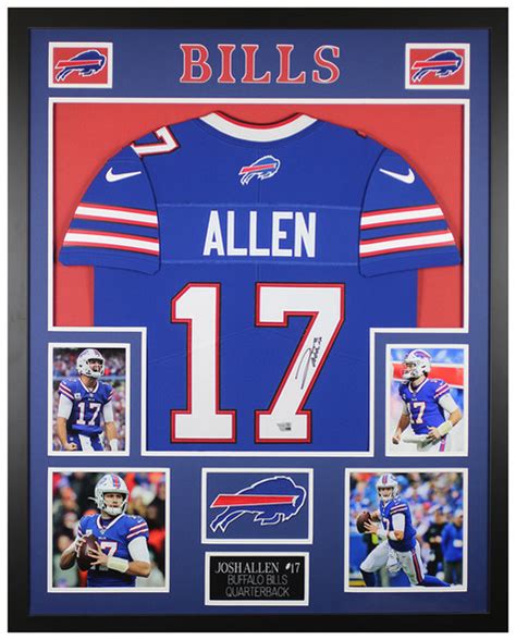 framed autographed jerseys framed football jerseys josh allen